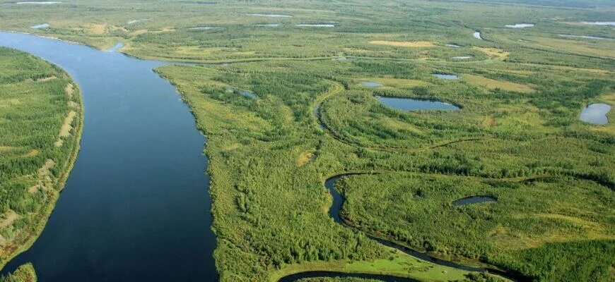 Самая длинная река в России.