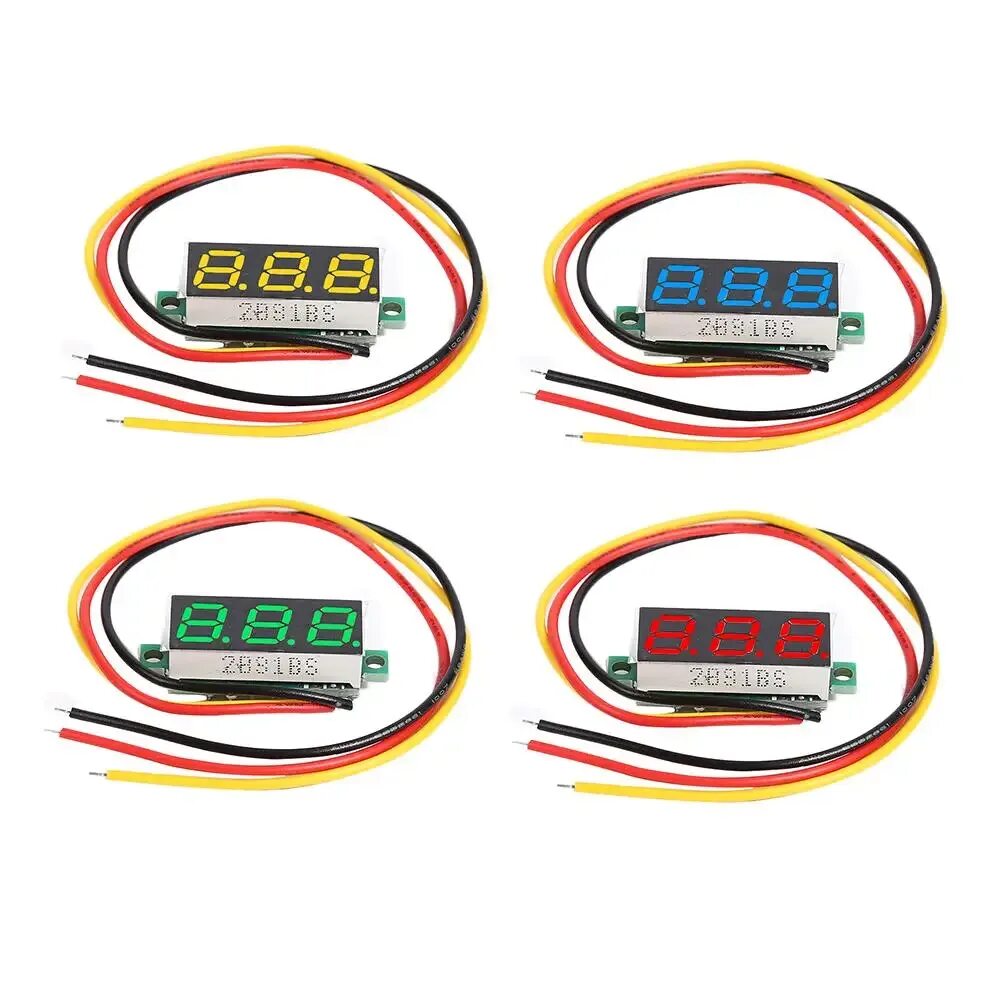 0.28 Inch DC 0-100v 2/3 wire Mini Gauge Voltage Meter Voltmeter led display Digital Panel. Провода для вольтметра. Шнур вольтметра. Цифровой вольтметр в3 28 характеристики.