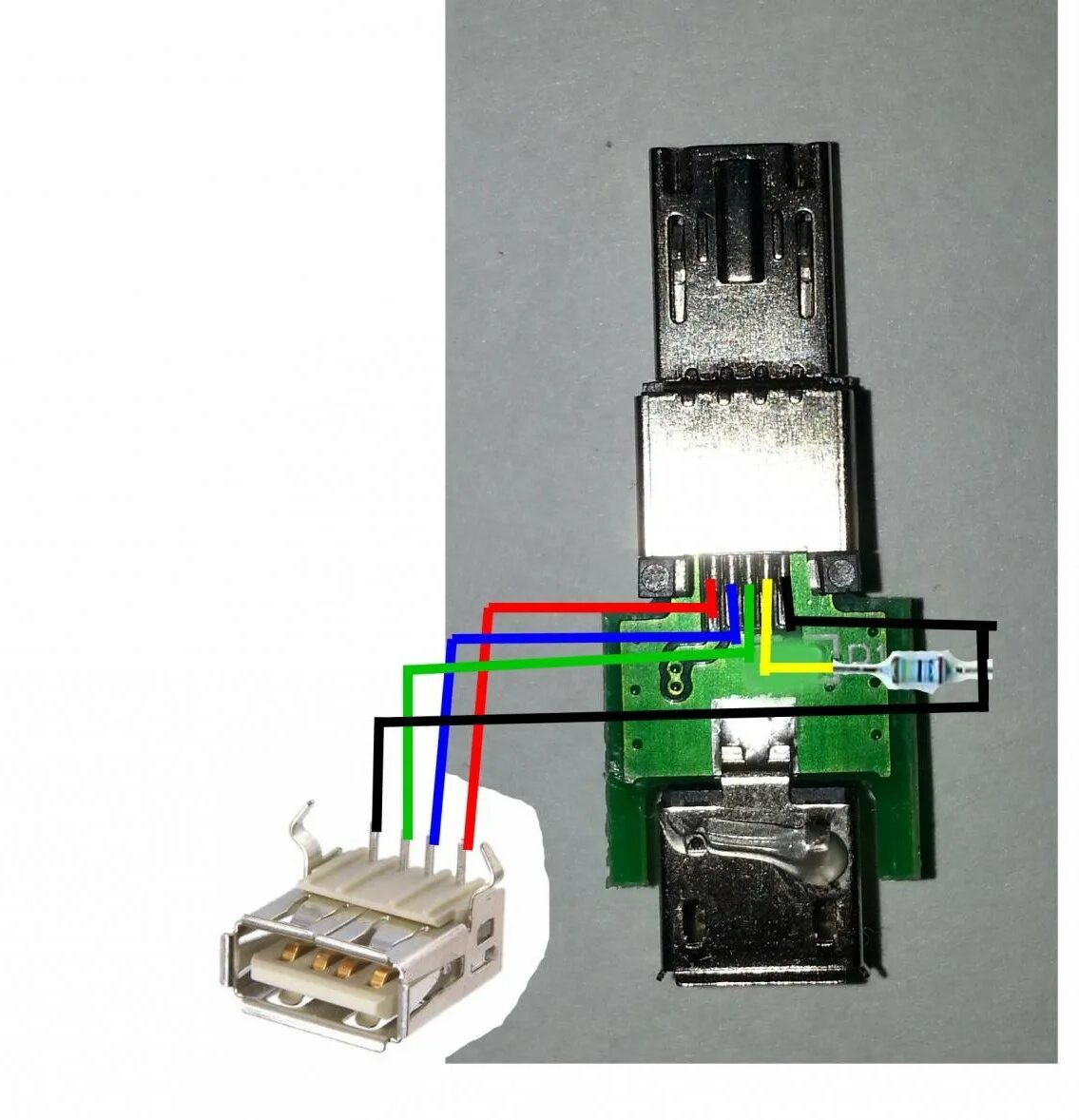 Как припаять микро. OTG переходник Micro USB распиновка. OTG переходник Micro USB распайка. OTG кабель распиновка микро. Разъём зарядки микро УСБ.