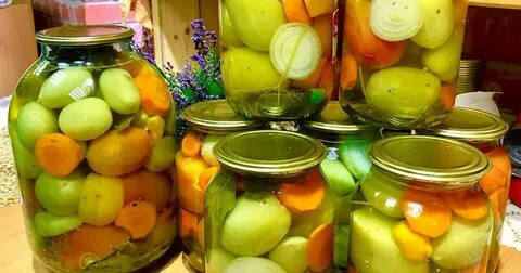 Маринованные бурые помидоры на зиму