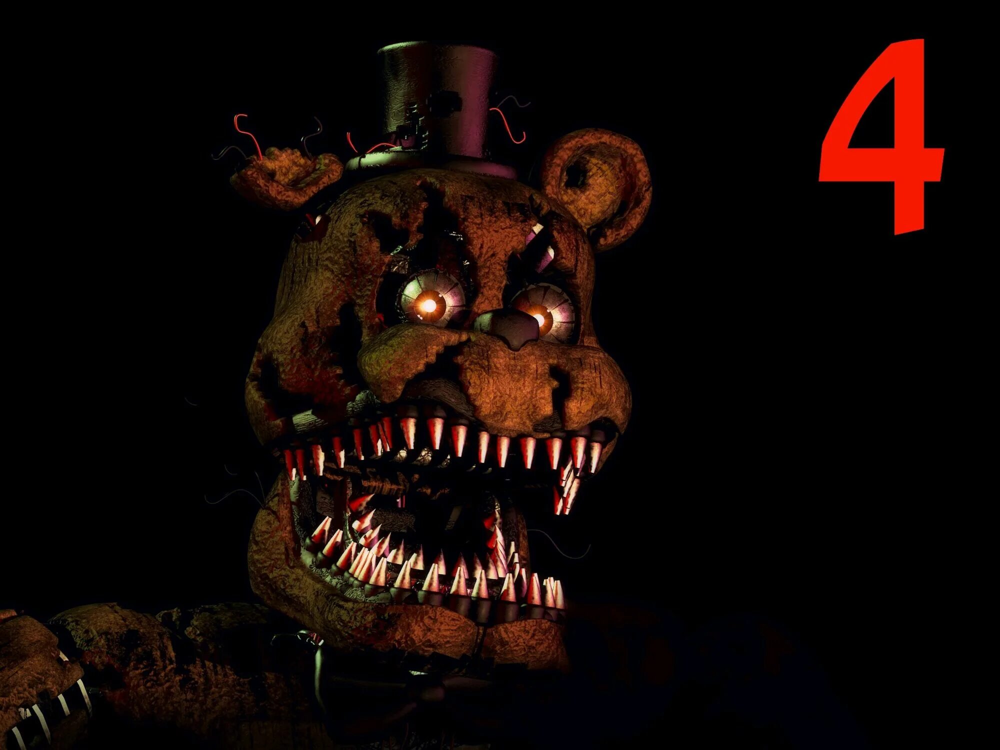 Фредди ФНАФ 4. Five Nights at Freddy&#039;s кошмарный Фредди. Фредди ФНАФ 3 4