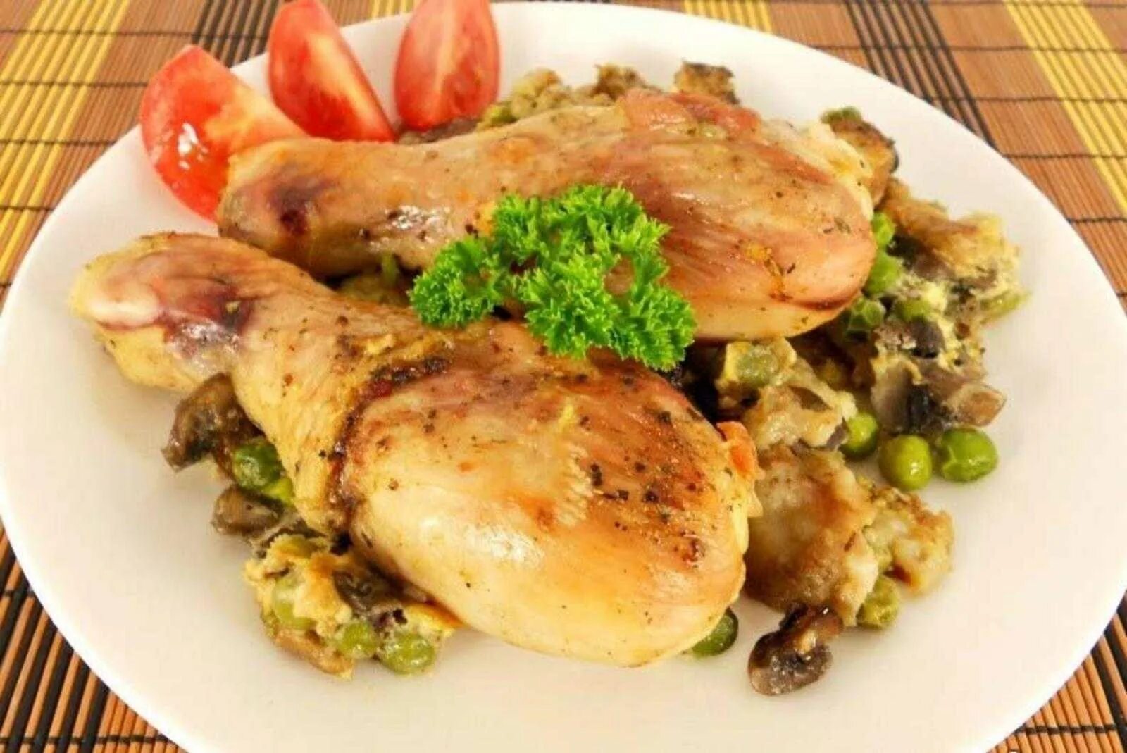Рецепт голени с гарниром