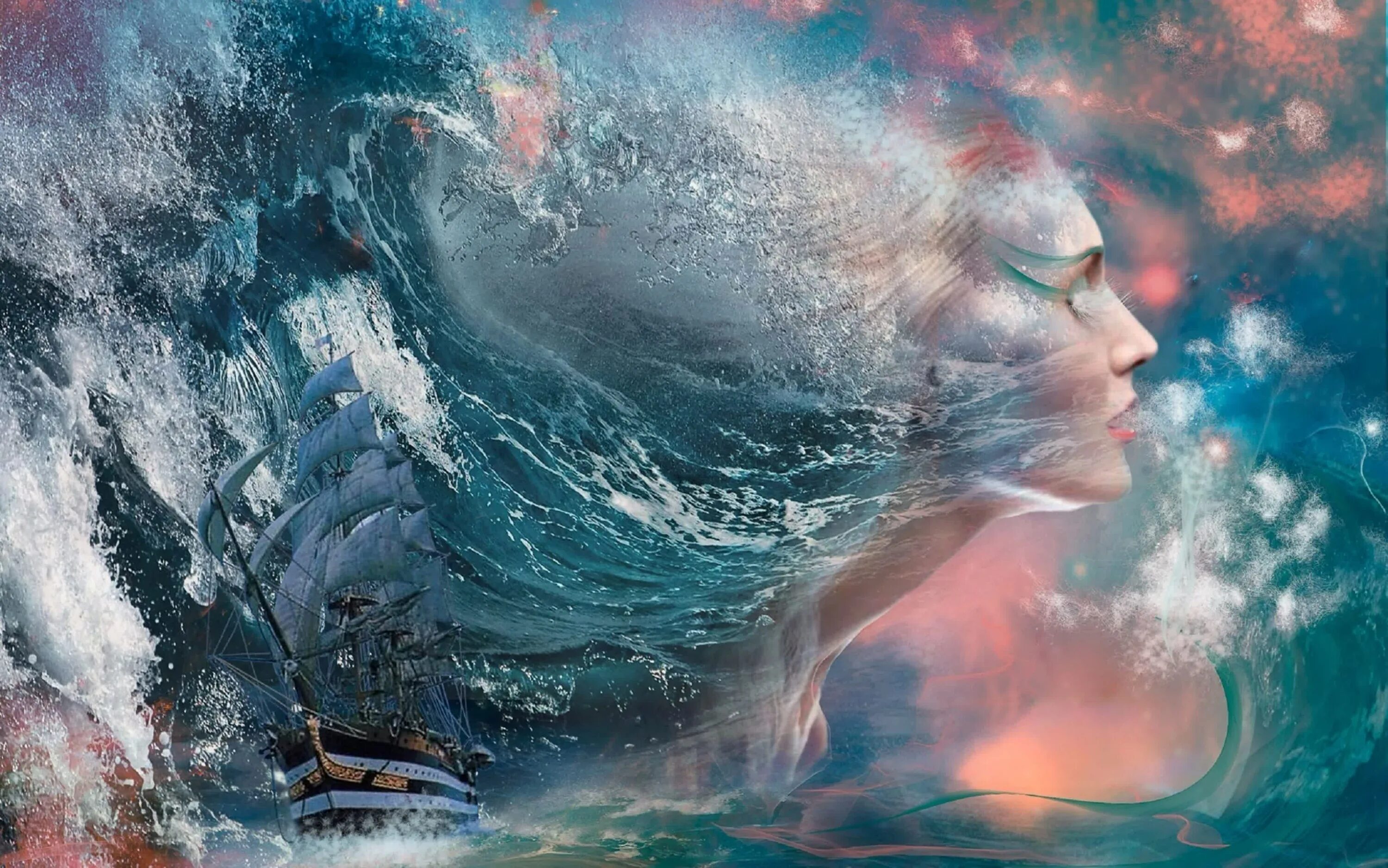 Душа ocean. Образ воды. стихия воды. женщина вода. душа океана.