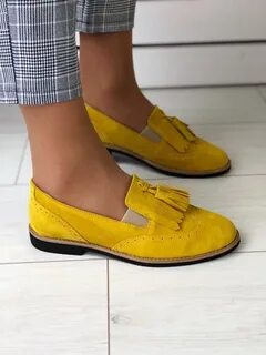 Горчичные туфли