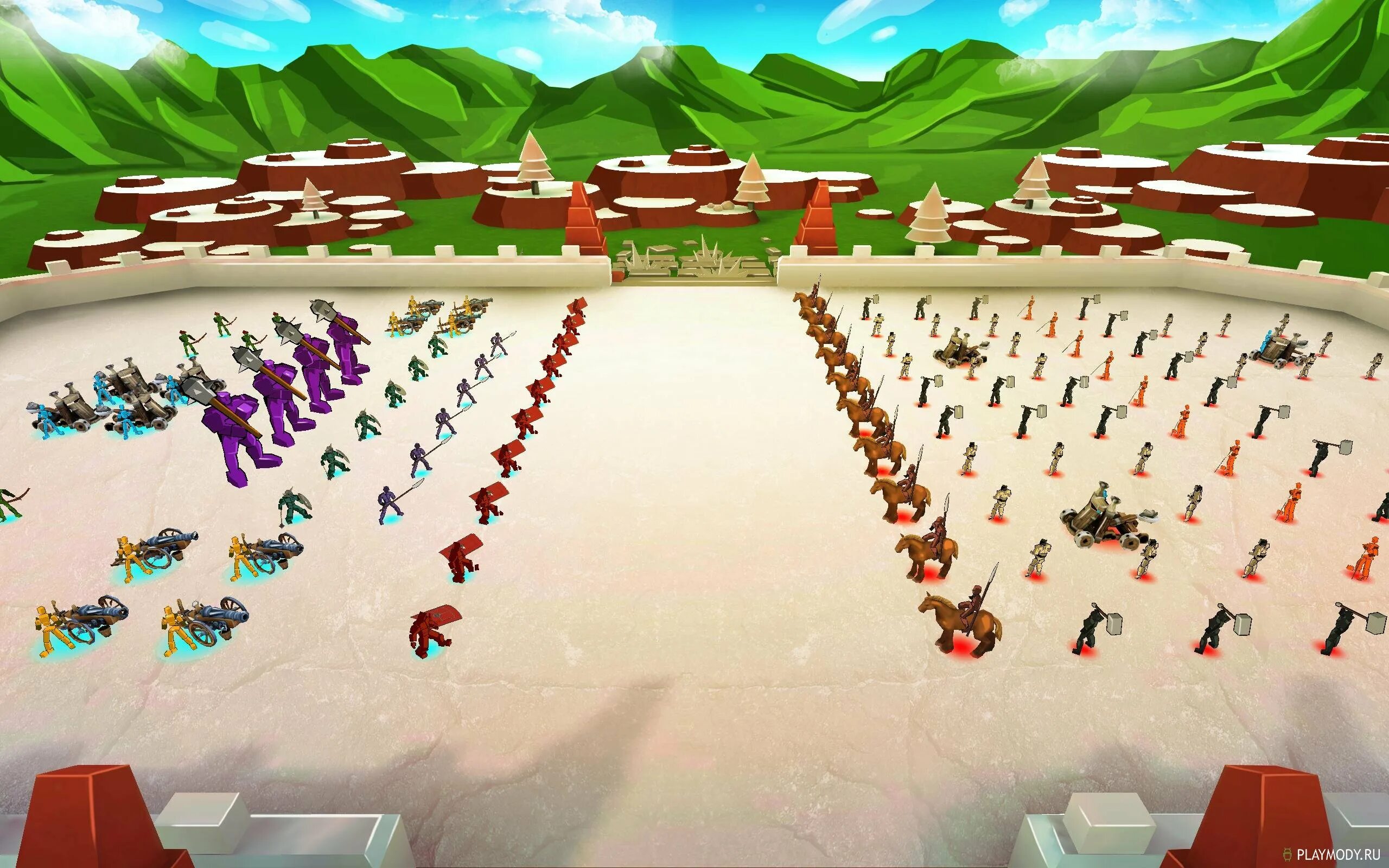 Epic battle simulator мод много денег