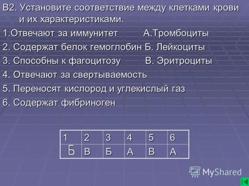 Установите характеристики между характеристиками. 2.Установите соответствие между клетками крови и их характеристиками. Установите соответствие между характеристиками. Соответствие между характеристикой клеток крови человека и их видом. Соответствие между клетками крови и их функциями.