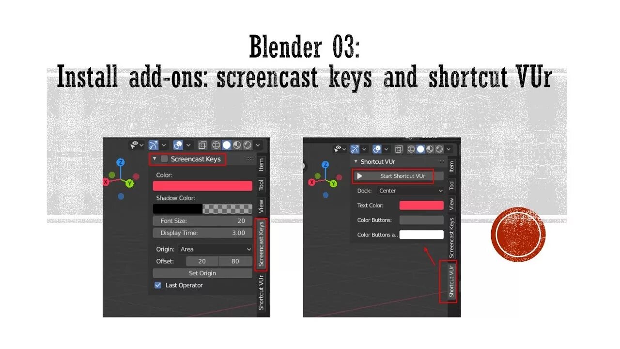 Blender keys. Screencast keys. скринкаст блендер. аддон screencast key для блендера. blender shortcuts.