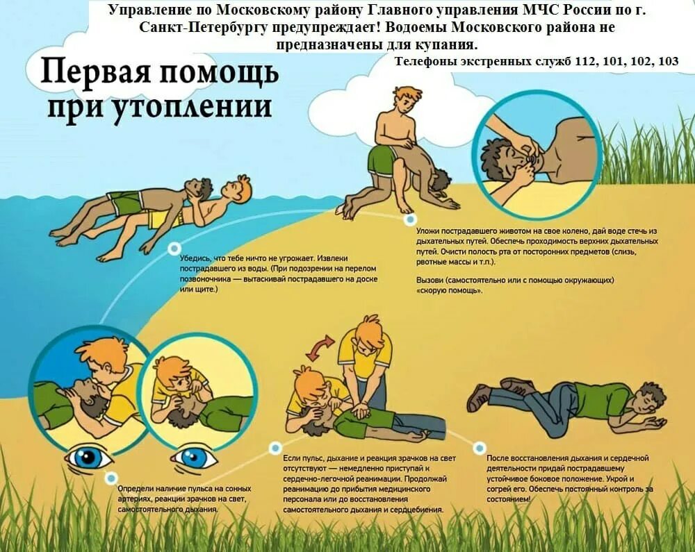 Первая помощь при утоплении алгоритм действий. Памятка первая помощь при утоплении. алгоритм оказания пмп при утоплении. правила оказания первой помощи тонущему человеку. первое помош при утопленое.