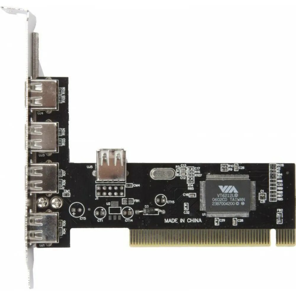 Pci платы usb. Контроллер pci via6212 (4+1), 5xusb2.0, bulk (asia pci 6212 4p usb 2.0). контроллер usb2.0 pci via6212 (4+1). контроллер pci usb 3.0 2.0. контроллер pci usb 4+1 port.