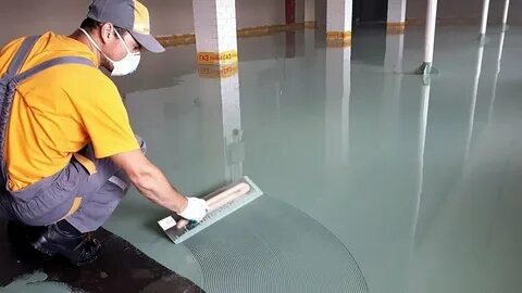 Нанесение бетонного покрытия