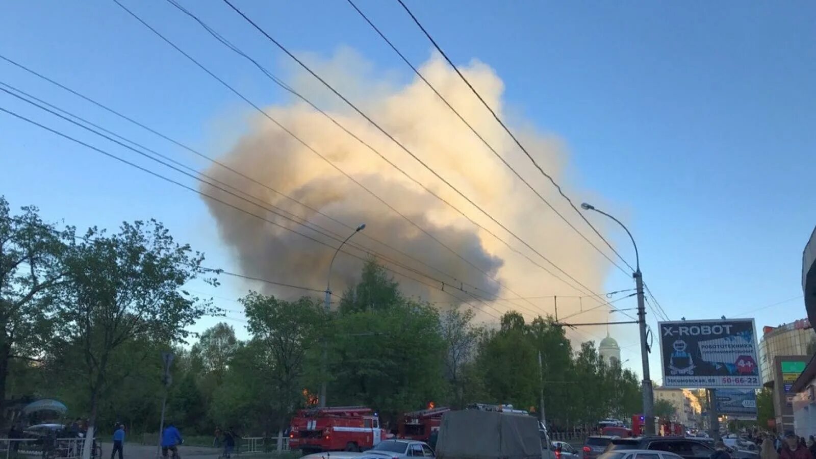 Пожар в вологде сегодня сейчас