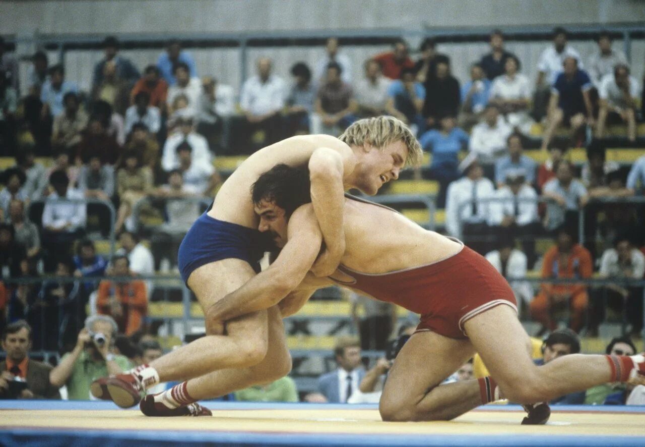 Советский спортсмен борец чемпион. Вольная борьба на Олимпиаде 1980.