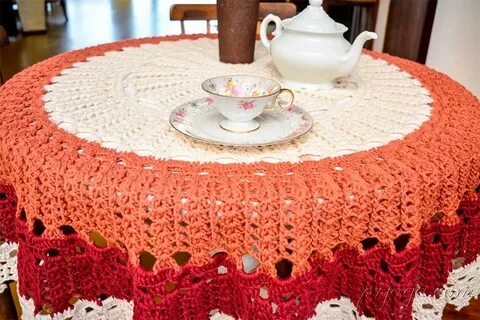 Скатерти связанные крючком