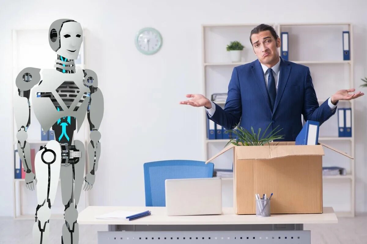 Роботы вместо людей. Роботы заменят людей. Робот человек. Роботы заменяют рабочих. Навык для работы с искусственным интеллектом