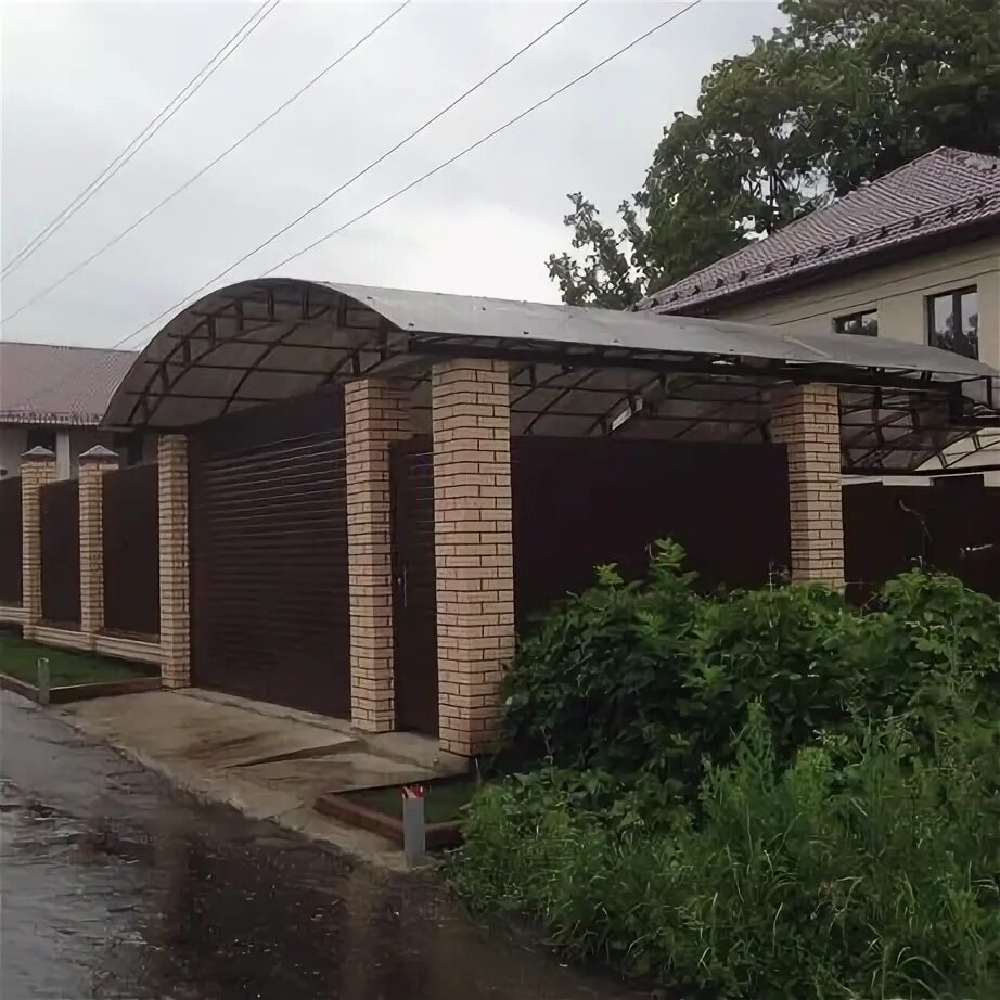 Ворота металлические и козырьки над воротами - купить в Новосибирске, цена 600.0