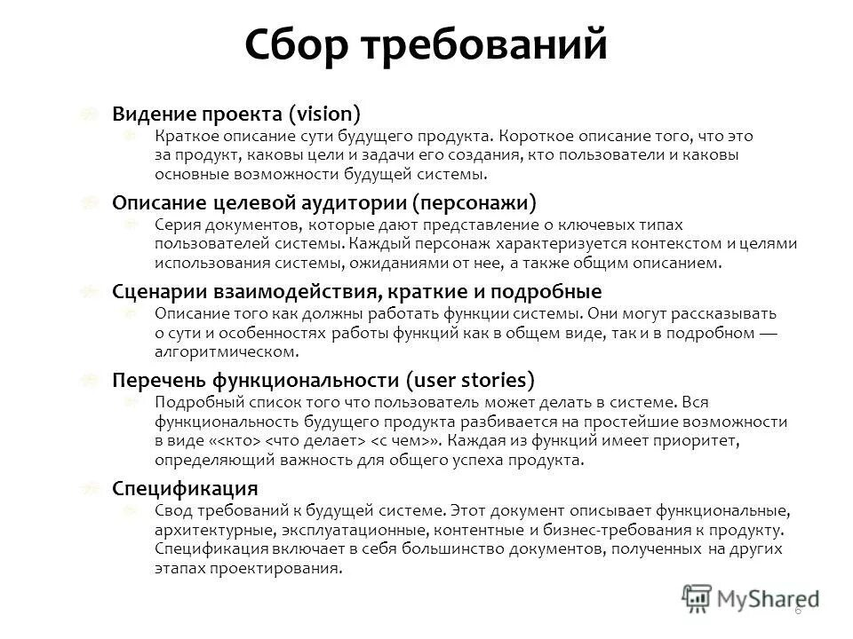 Право будущего требования. Видение проекта. Видение проекта в проекте пример.