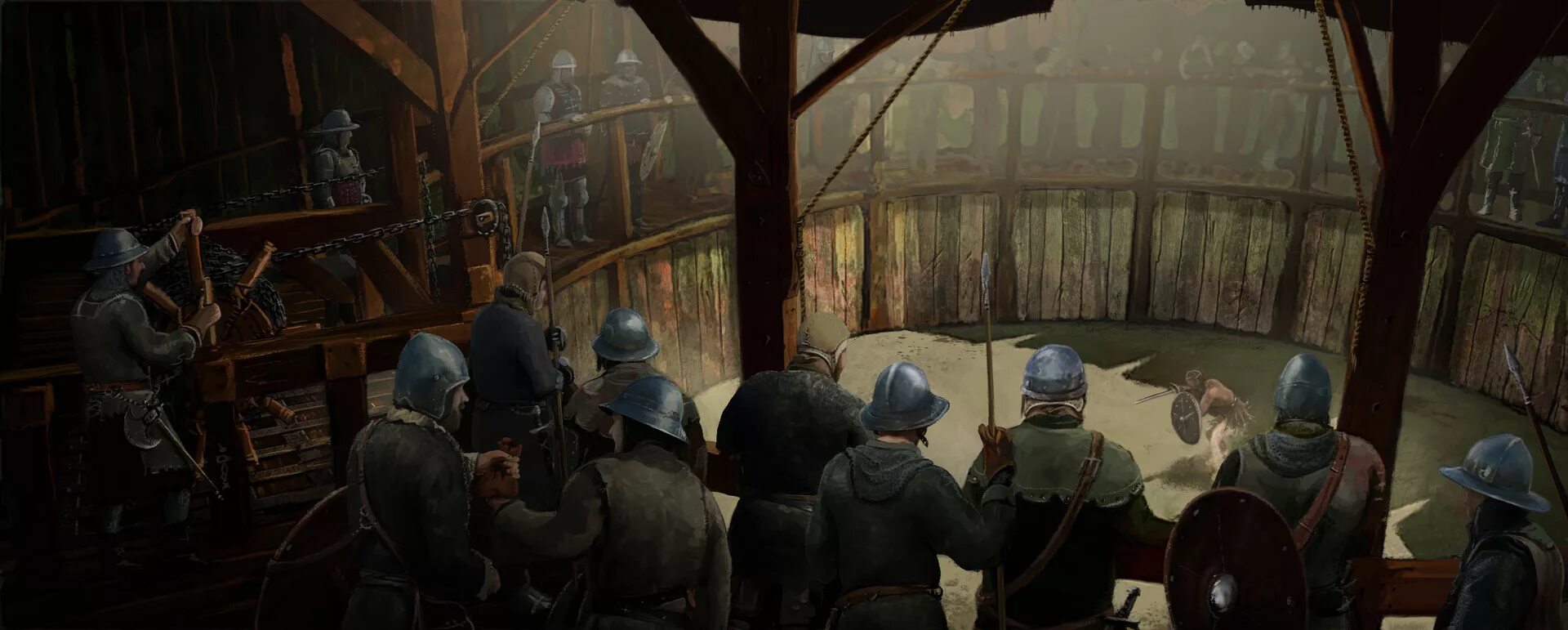 Олог хай фигурка. Средневековая арена. Грязь на улице. Яма бой. Арена средневековье.