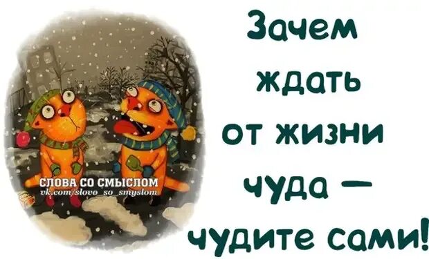 Не стоит ждать чуда. Люди, не ждите чуда, чудите сами!. Не стоит ждать чуда. Не стоит ждать чуда. Не жди чудес чудите сами.