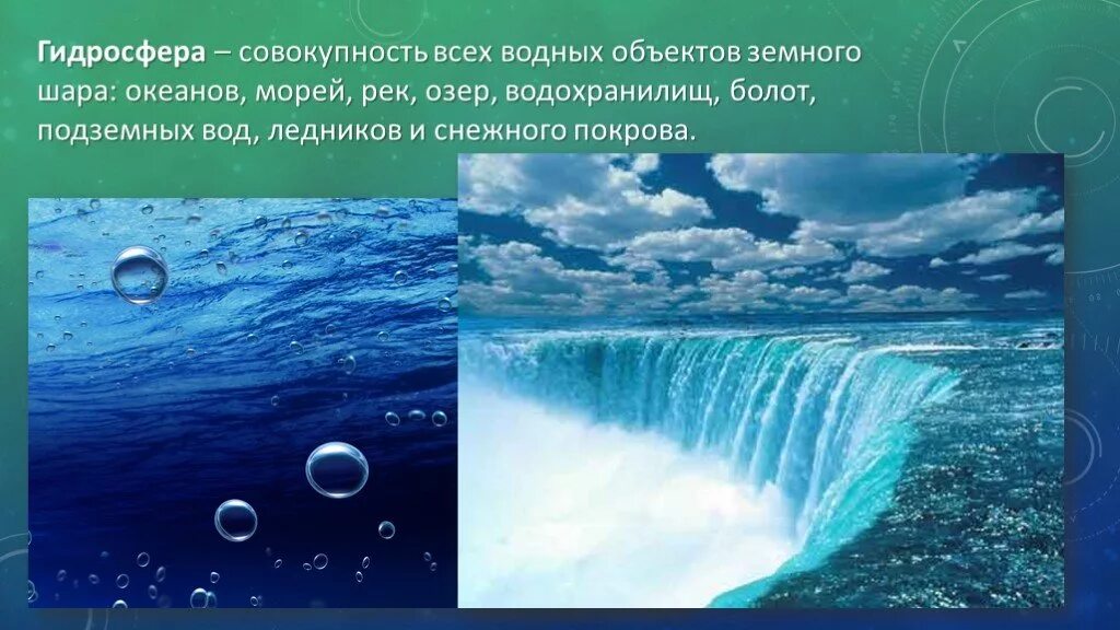 Слова относящиеся к воде