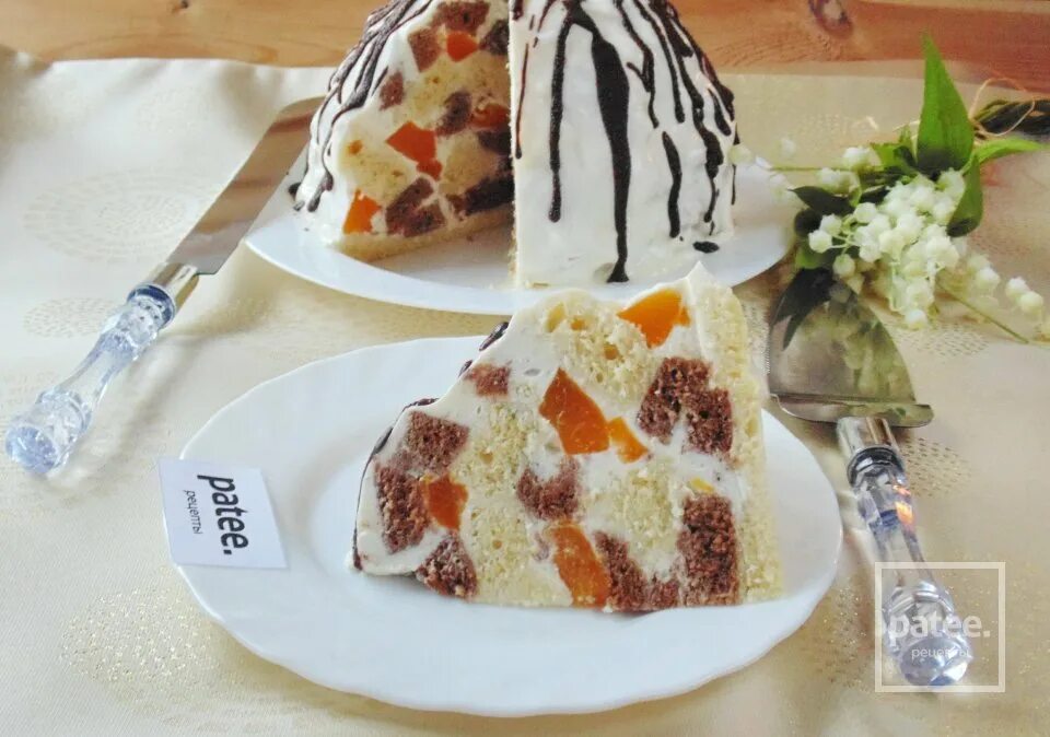 торт панчо с персиками. карамелизированные персики для торта. торт панчо из готовых бисквитных коржей. панчо с консервированными персиками. панчо с персиками консервированными.