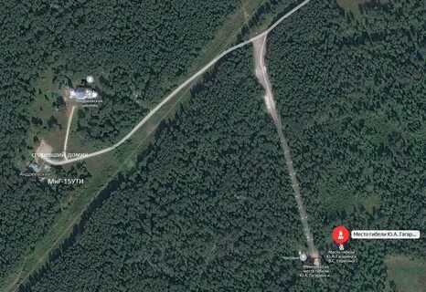 Место гибели на карте