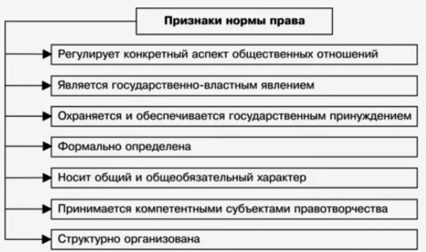 Характеристика понятия правовая норма ответ