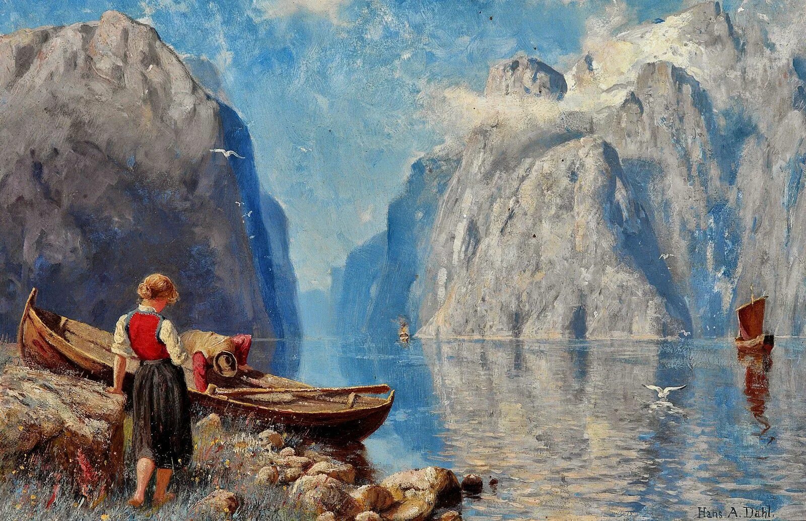 Art of hans. Норвежский художник Hans Dahl. Ханс даль Hans_Dahl__1849_1937_. Норвежский художник Hans Dahl 1849-1937. Ханс андреас даль картины.