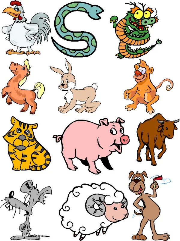 Годы со зверями. 12 Зверей по годам по порядку. Китайский гороскоп животные. Животные восточного календаря. Символы года.