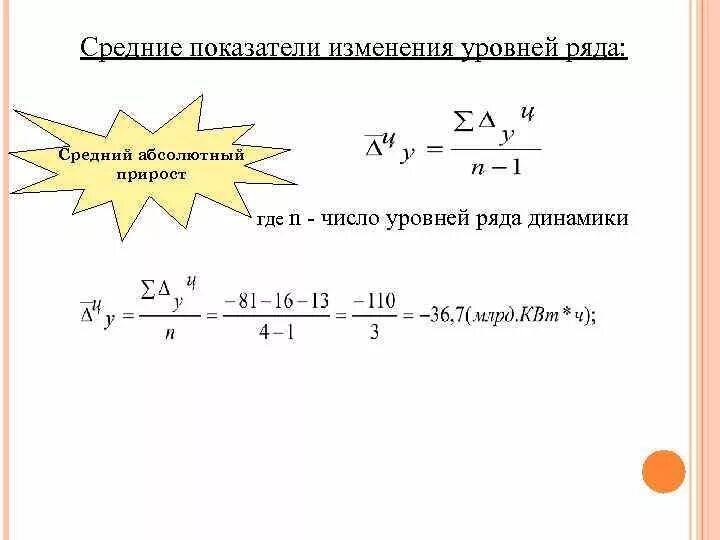 Показатели изменения уровней рядов динамики в статистике. Абсолютный показатель изменения уровня ряда динамики. Показатели изменений уровней динамических рядов. Средние показатели изменения уровней ряда.. Коэффициент изменения формула