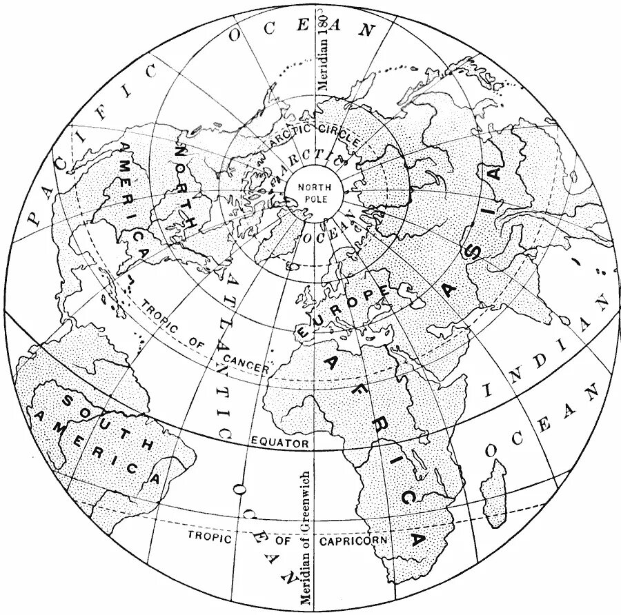 Где был древнейший алфавит на контурной карте. Карты земли Северное полушарие Северный полюс. Контурная карта Северного полушария.