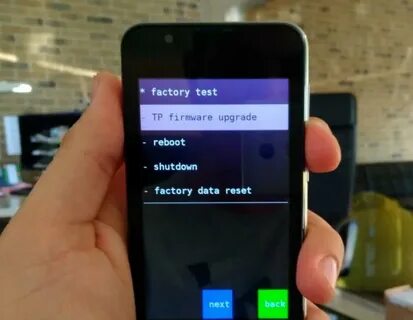 Factory menu