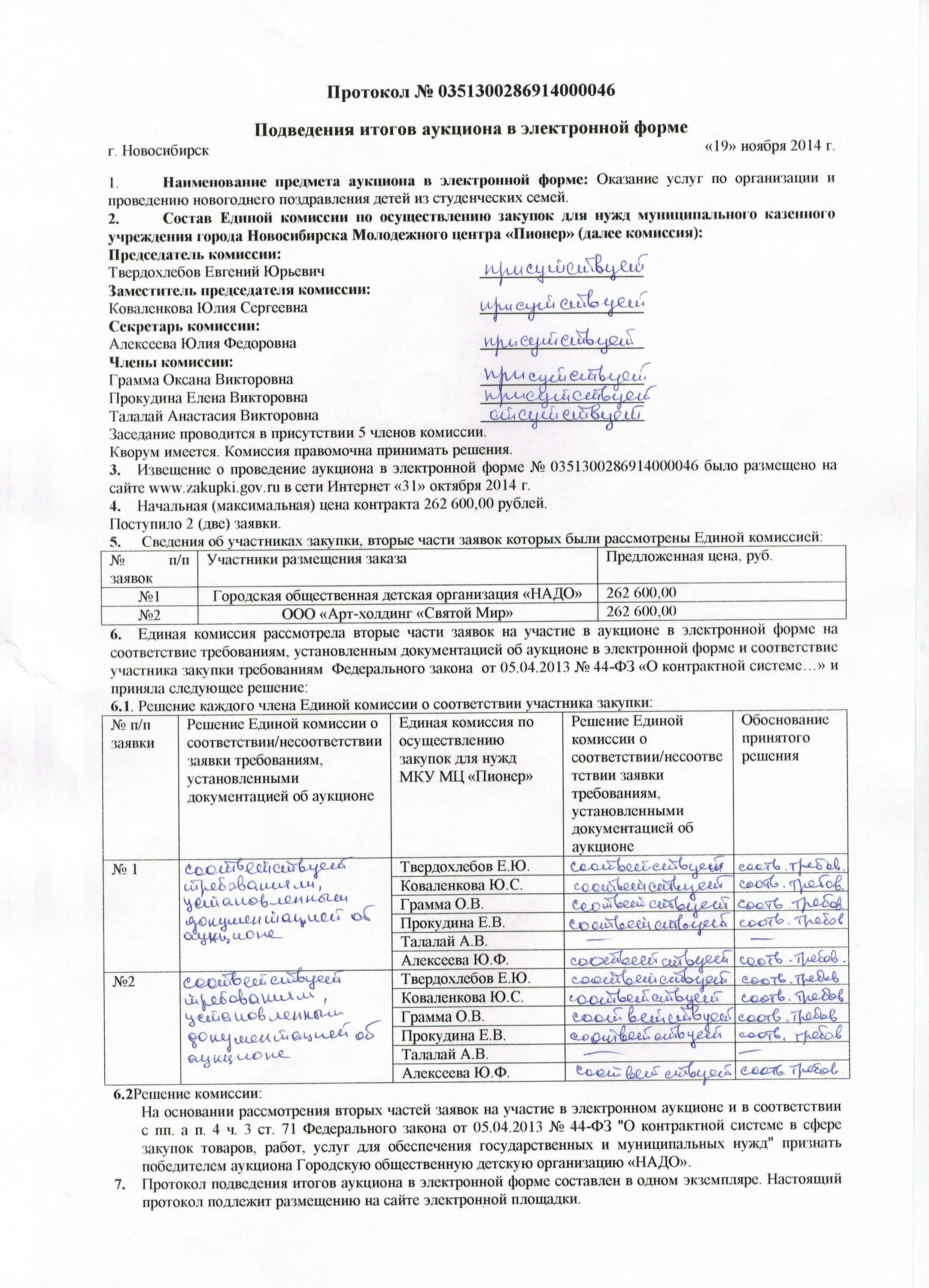 Результат открытого аукциона в электронной форме. Протокол отклонения заявки по 223 ФЗ образец. Протокол подведения итогов электронного конкурса 223 ФЗ. Протокол подведения итогов электронного аукциона 44 ФЗ 2022. Образец протокола заседания комиссии по закупкам по 44-ФЗ.