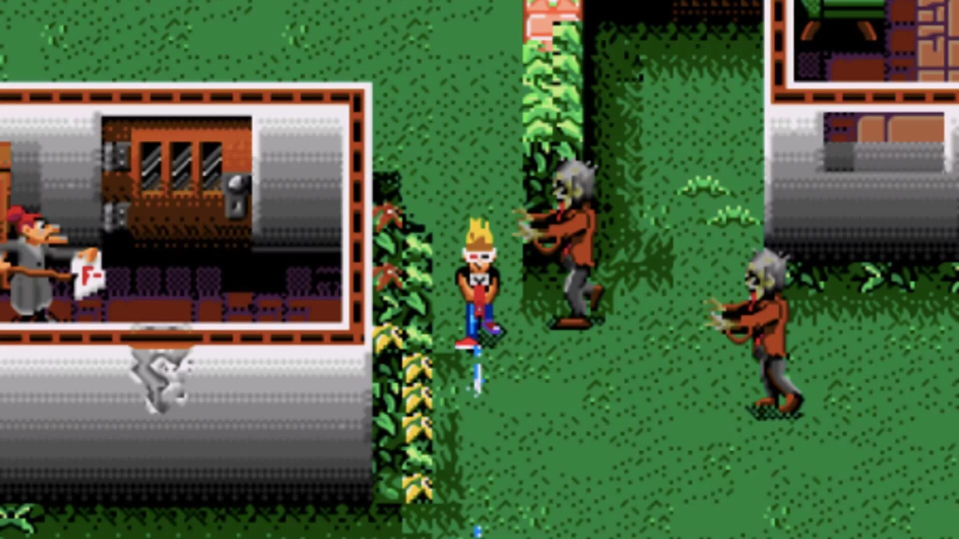 All my neighbors convinced. Зомби съели моих соседей. существа zombies ate my neighbors. zombies ate my neighbors sega reg card.