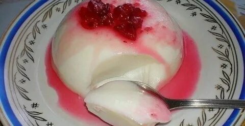 Пудинг из ряженки и желатина