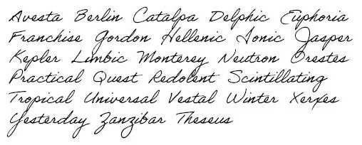 Hand write font. Handwriting font. Handwritten font. Written font