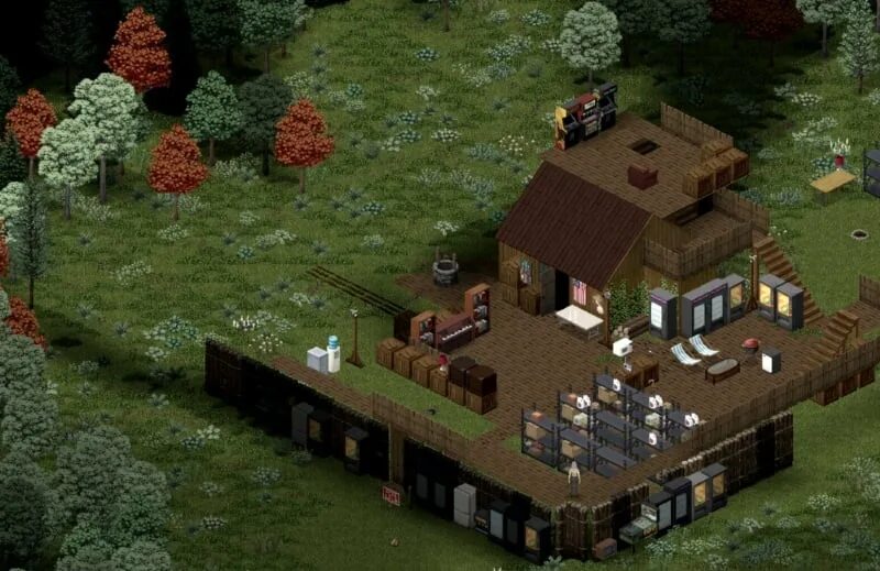 Project z мод. Проджект зомбоид базы. project zomboid base. project zomboid дом. project zomboid домик в лесу.