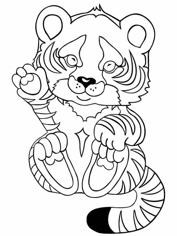 Тигренок для детей распечатать Tiger Clipart Digital Vector Safari African Animal Etsy Clip art, Animal clipart