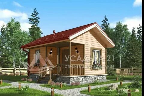 Проект одноэтажного дачного каркасного