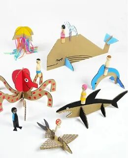 Игрушки из картона