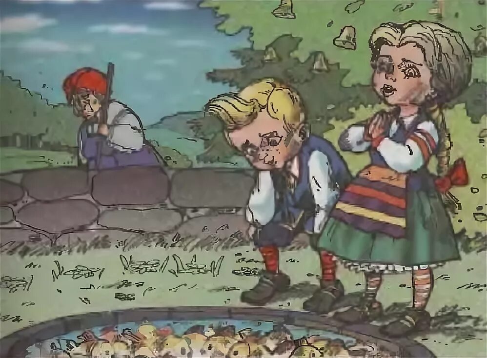 мальчик золотой хохолок и девочка золотая