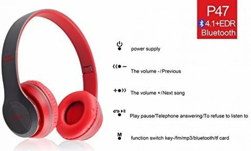 Наушники беспроводные блютуз Bluetooth p47. Наушники p47 Wireless. Беспроводные блютуз наушники p47 Wireless. Беспроводные наушники p47 Wireless 5.0+EDR.