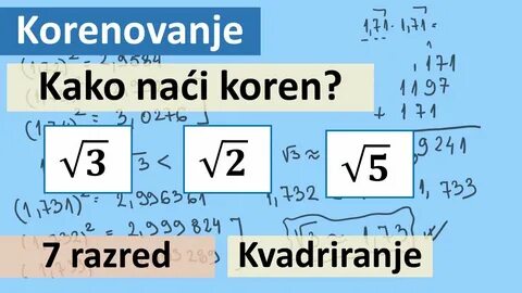 Kako naći koren? 
