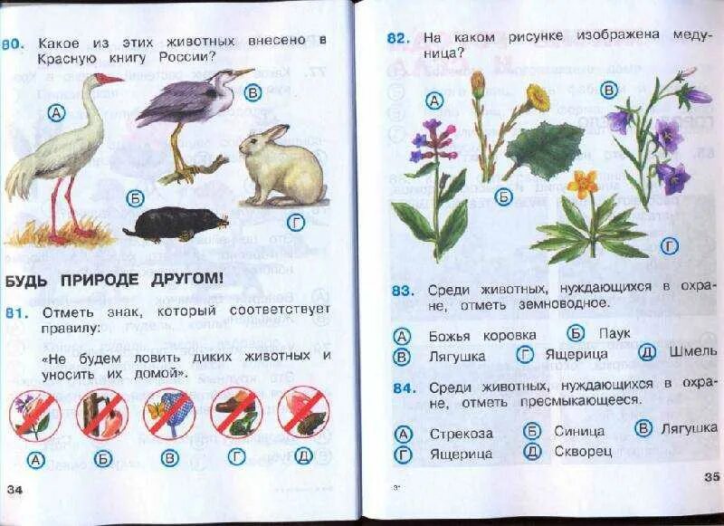 Тест окружающий мир красная книга
