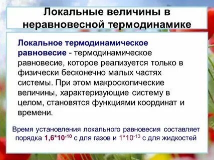 Величина термодинамического равновесия