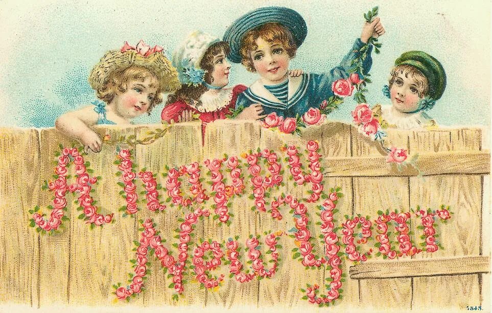 Новогодние рисунки для декупажа. Винтажные новогодние открытки. Рождество в стиле ретро. Vintage year. Винтажная новогодняя открытка.