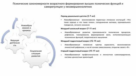 Закономерности развития и функционирования психики