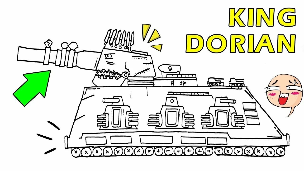 Cara Menggambar Tank kartun Rudolf Gerand - Tank Drawing - YouTube