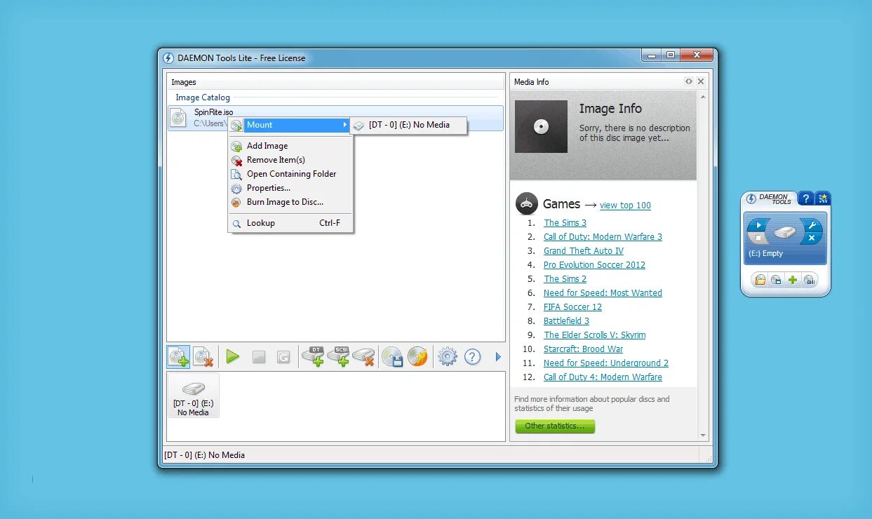 Открыть файл image. Daemon Tools. Tools Lite. Daemon Tools ISO. Daemon Tools 4.30.3 Lite.