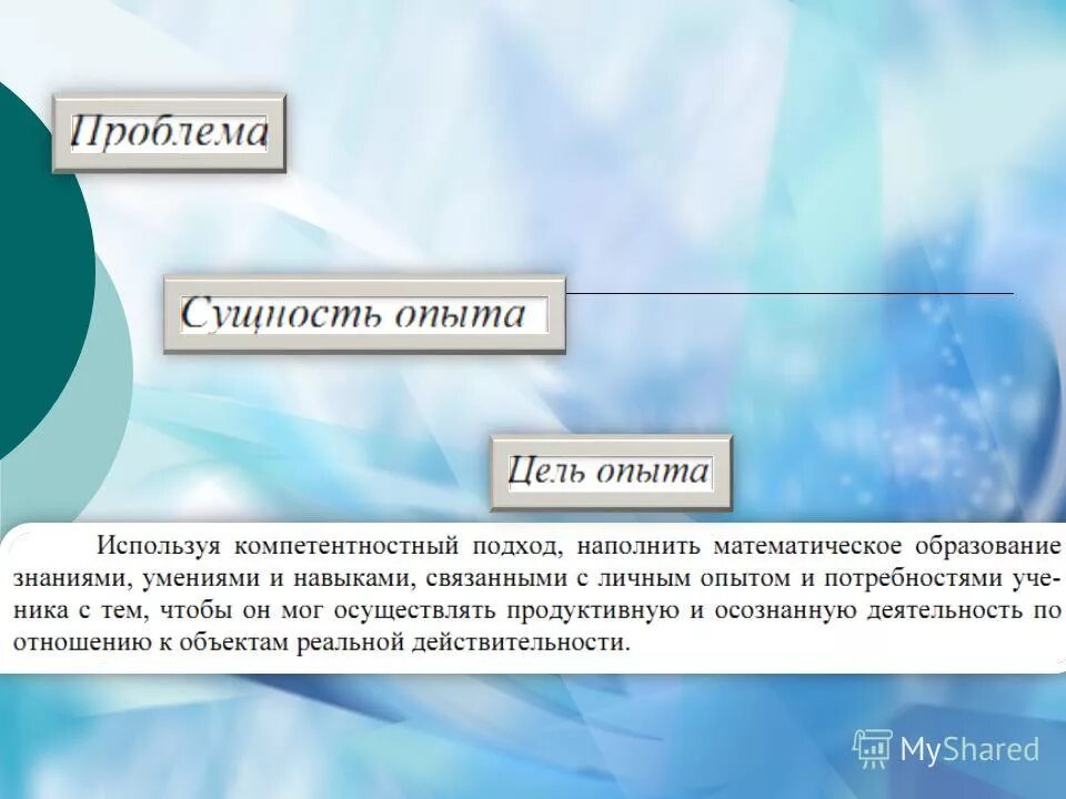 опыт сущности