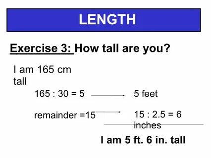 I am tall